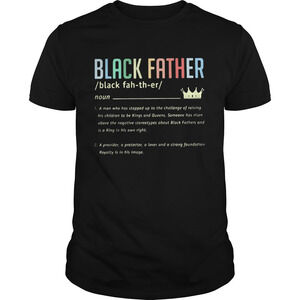 Black Father Noun Crown Shirt